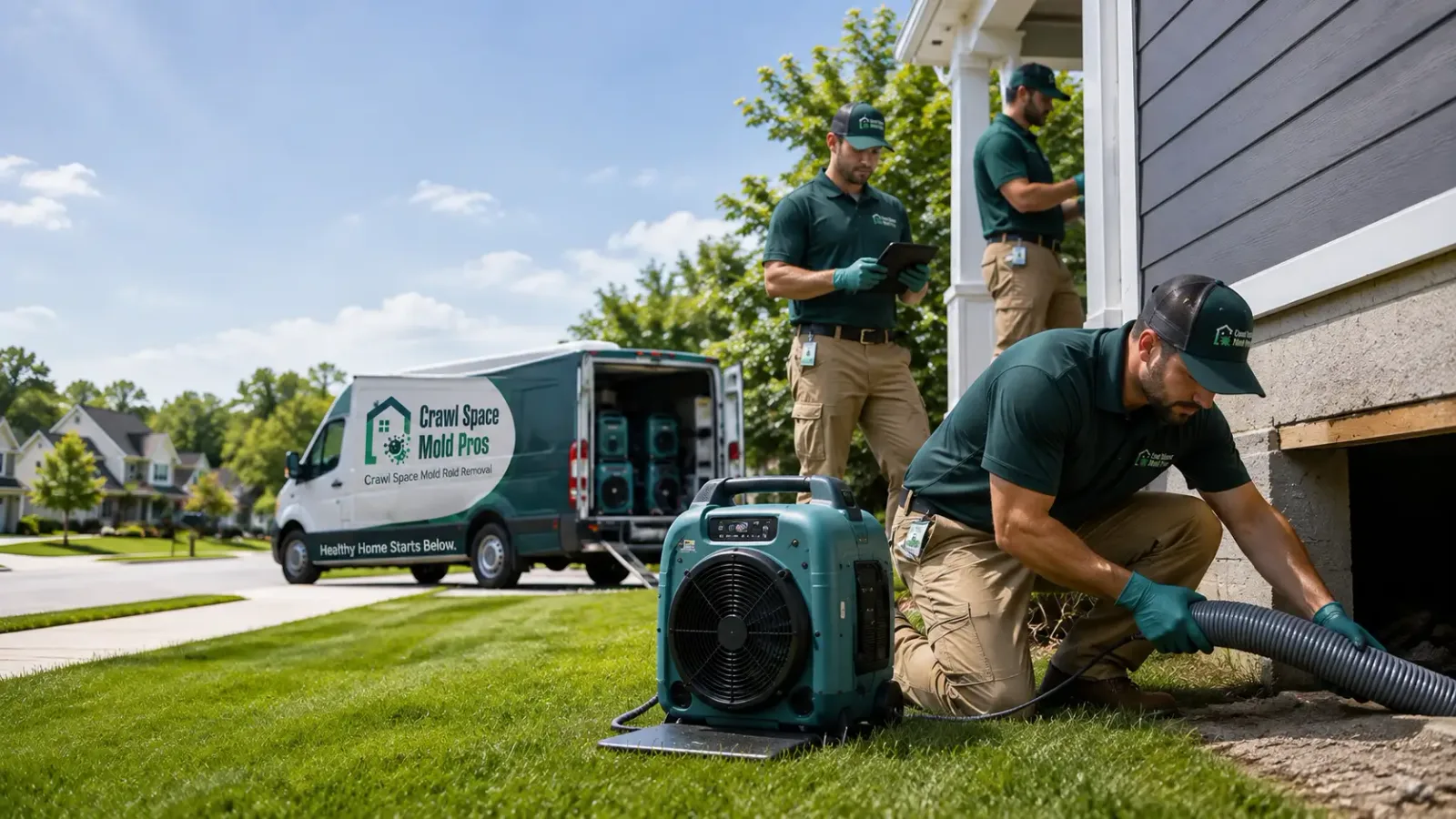 Crawl Space Mold Removal in Lewisville, ID